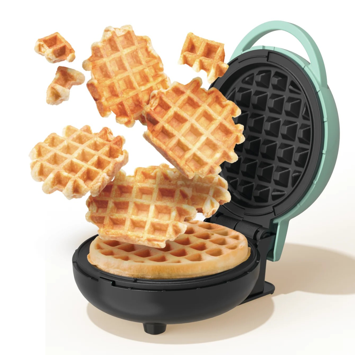 Nutricook NC-WM100AQ Mini Waffle Maker - Aqua