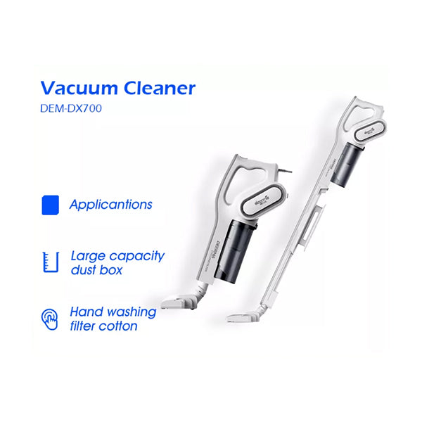 Deerma DX700 2-in-1 Corded Vacuum Cleaner - White