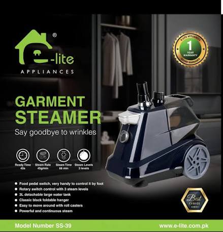 E-Lite SS39 2200W Garment Steamer