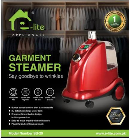 E-Lite SS29 2200W Garment Steamer