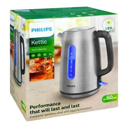 Philips HD9357/12 1.7L Digital Stainless Steel Kettle