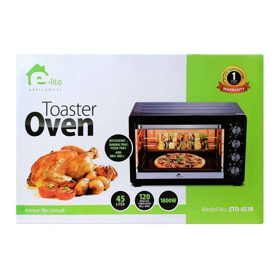 E-Lite ETO-453R 45L 1800W Oven Toaster with Rotisserie