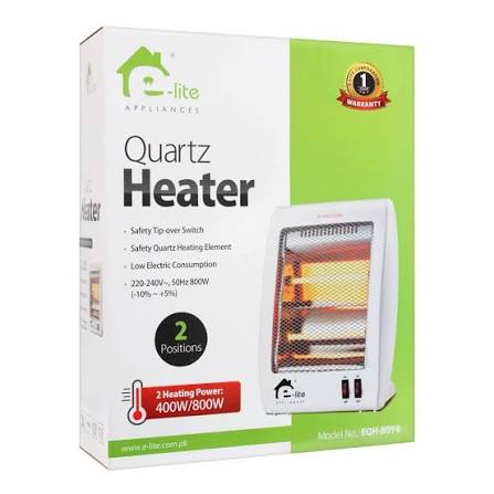 E-Lite EQH-80Y4 800W Quartz Heater