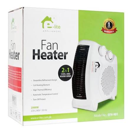 E-Lite EFH-901 2000W Fan Heater
