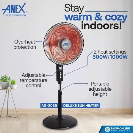 Anex AG-3039 1000W Deluxe Sun Heater
