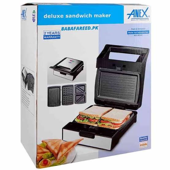 Anex AG-2039C 3-in-1 Deluxe Sandwich Maker