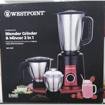 Westpoint WF-367 Professional Blender and Grinder 3-in-1