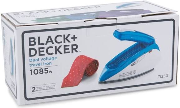 Black & Decker T1250 1085W Travel Steam Iron
