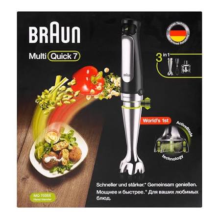 Braun MultiQuick 7 MQ7035XBI ActiveBlade Hand Blender Set