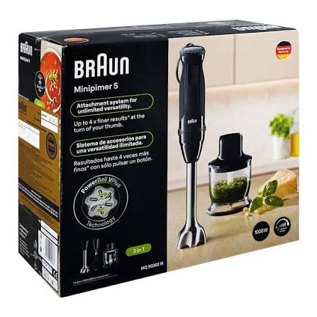 Braun MultiQuick 5 MQ50202MBK Hand Blender with Chopper