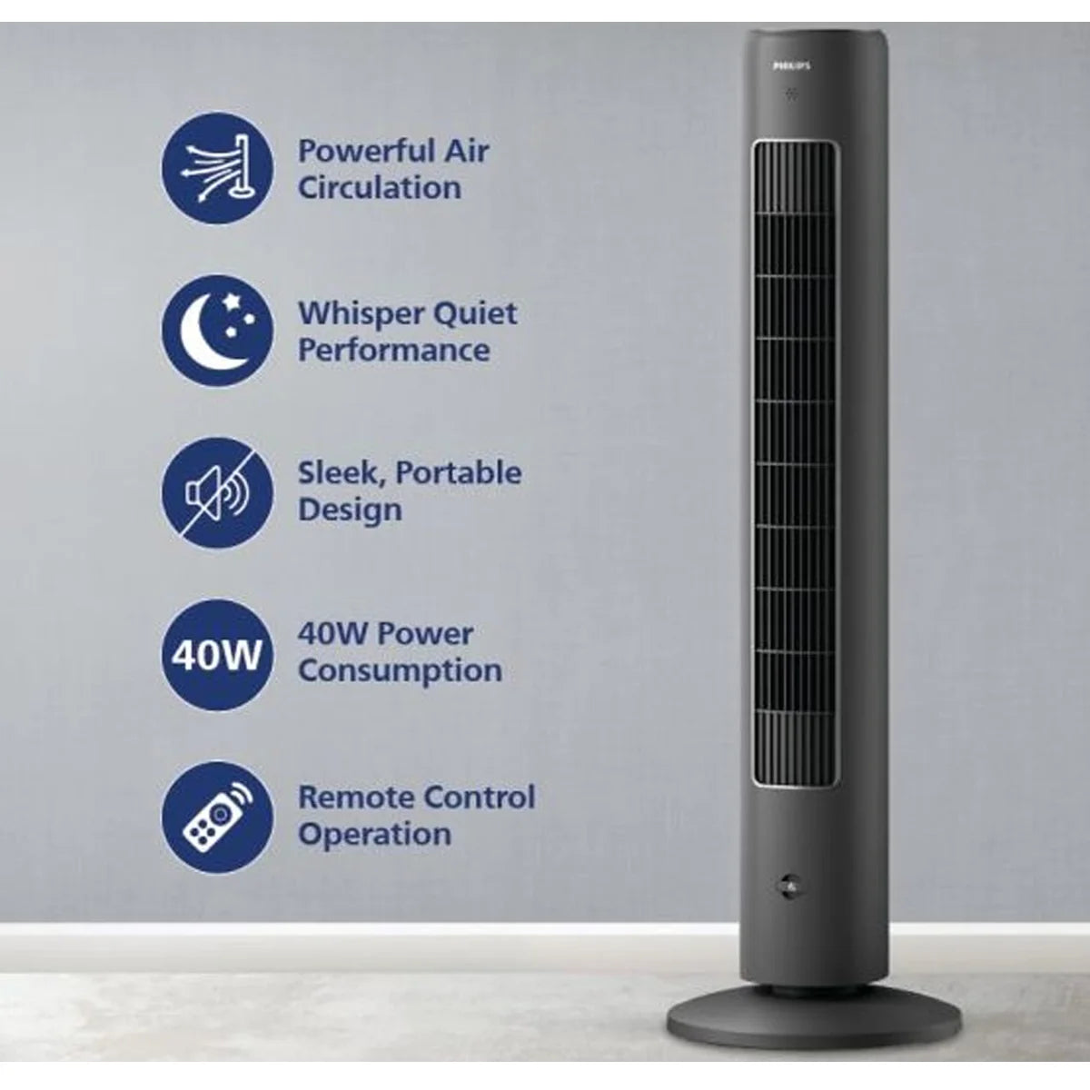 Philips CX5535/11 5000 Series Tower Fan