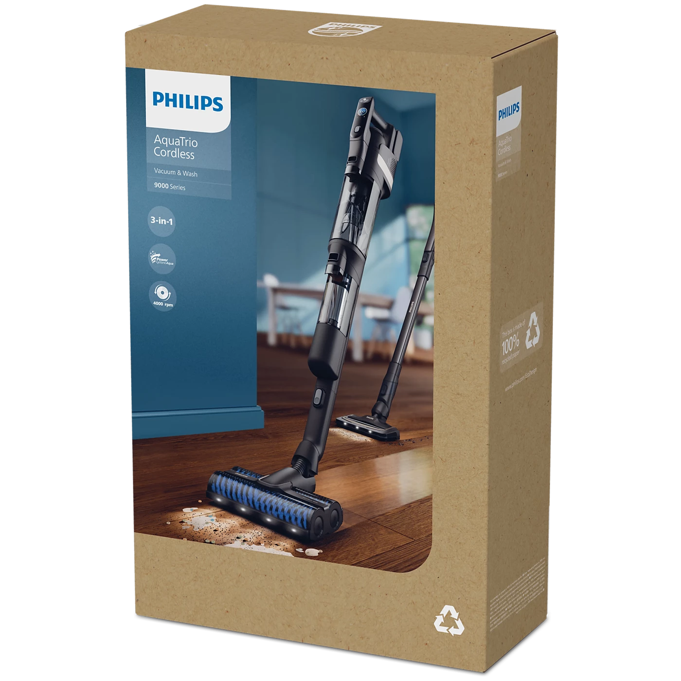 Philips XW9463/10 AquaTrio 9000 Series Cordless Vacuum & Wash