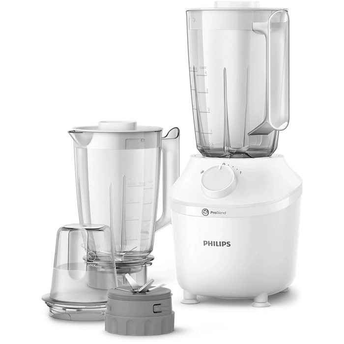 Philips HR2041/50 3000 Series 450W Blender with Mill & Extra Jar
