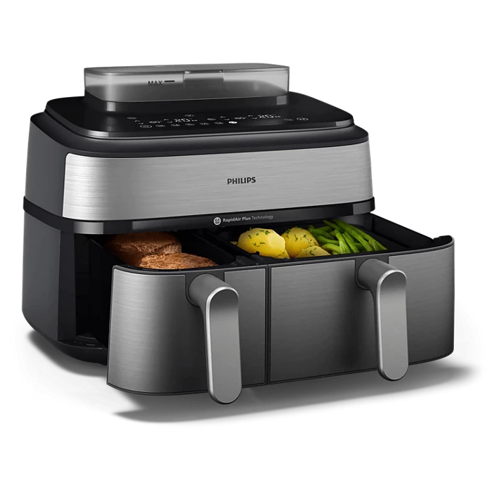 Philips NA555/09 5000 Series 9L Dual Basket Steam Airfryer
