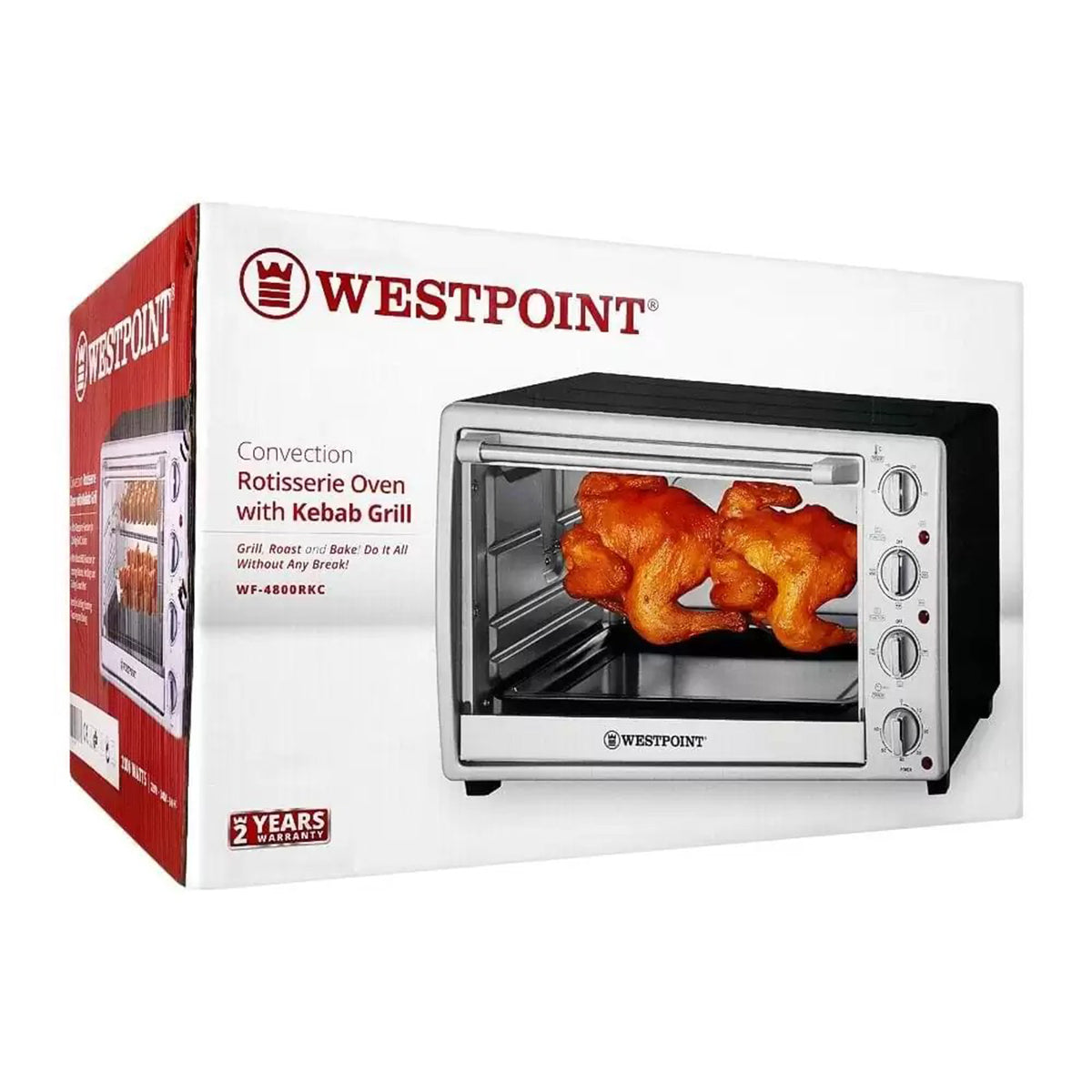 Westpoint WF-4800RKC Deluxe Convection Rotisserie Oven with Kebab Grill