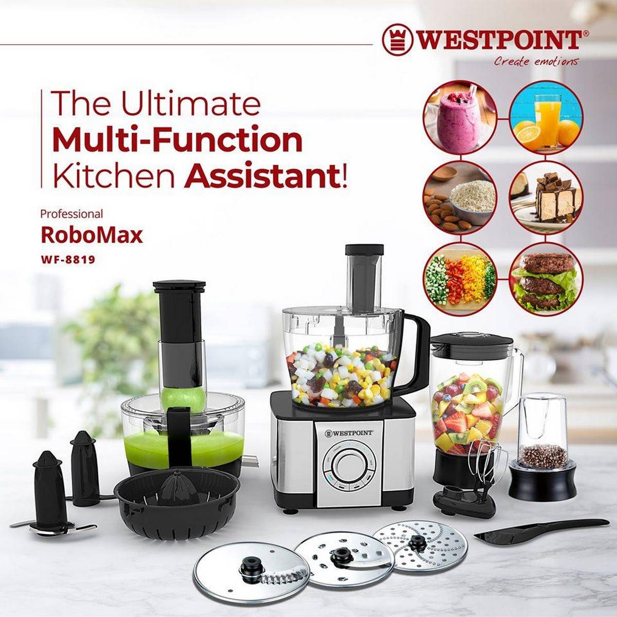 Westpoint WF-8819 Food Processor Multi